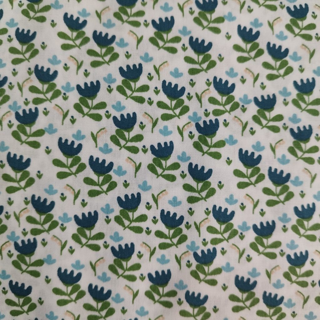 Tricoline Blue Flower