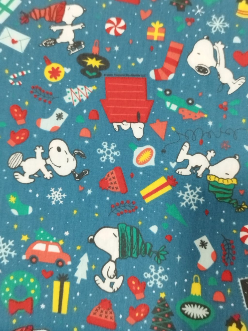 Tecido Natal Snoopy