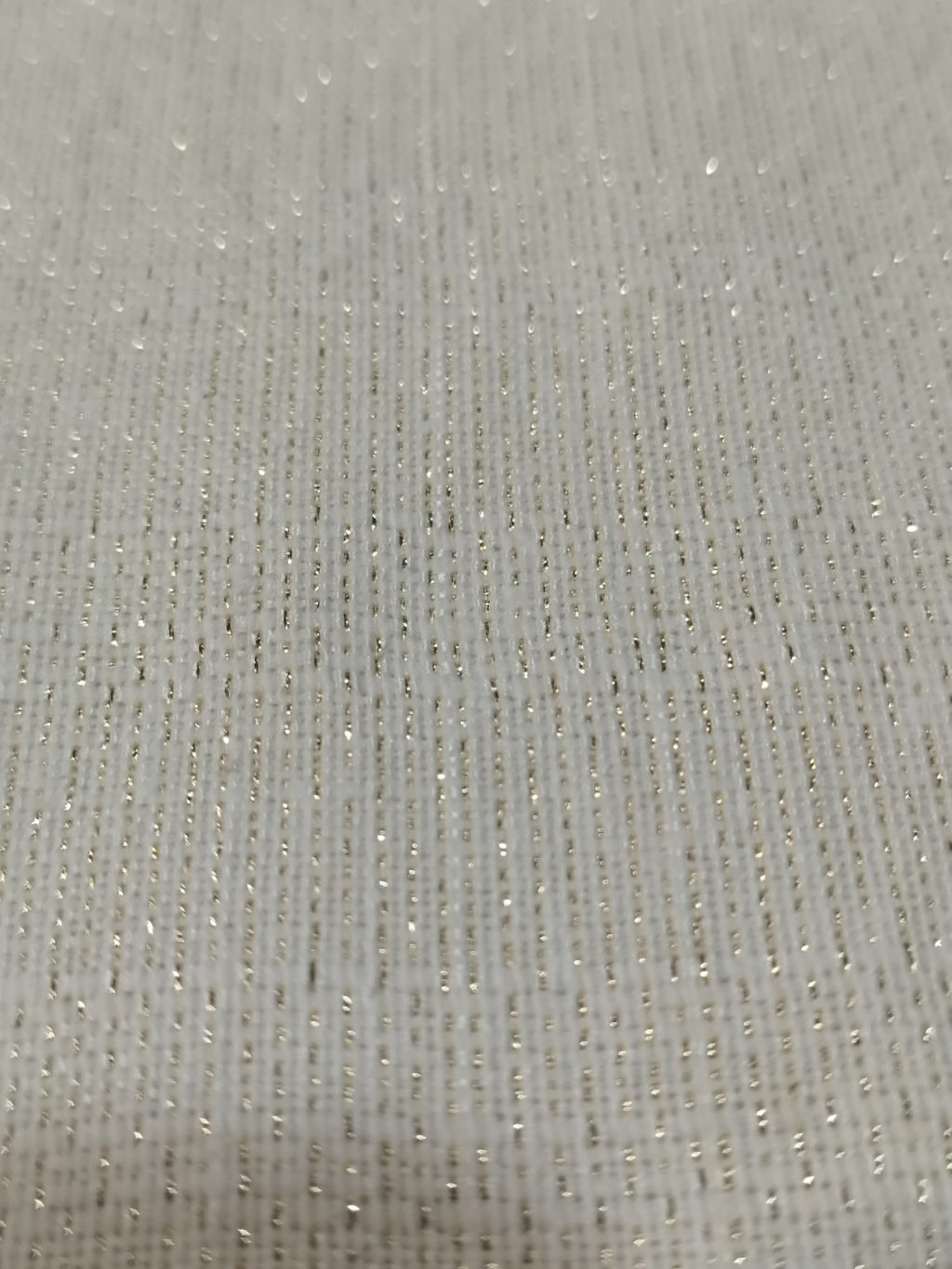 Loneta Bege com fio Dourado