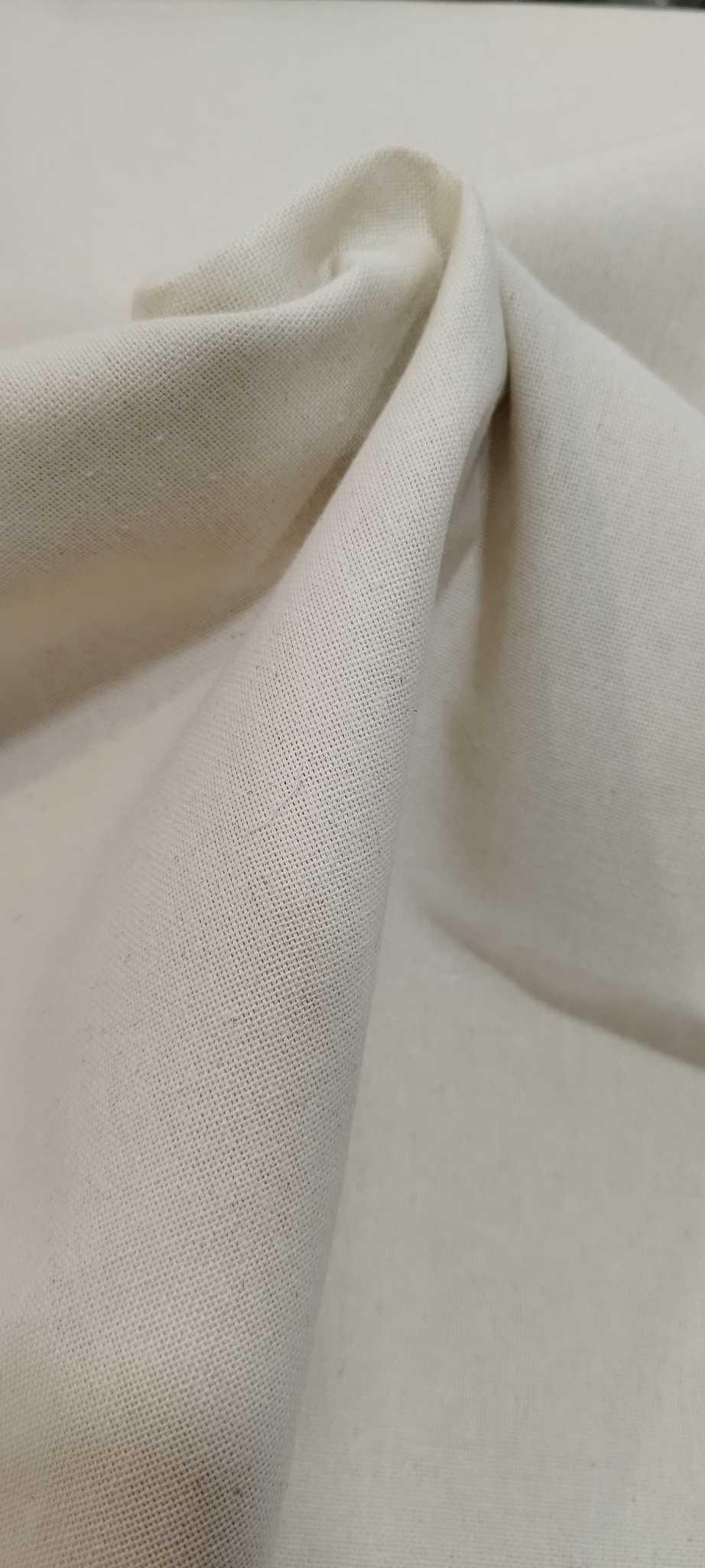 Linho com algodão cor bege